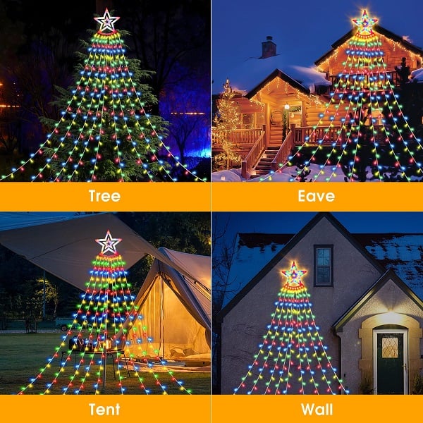 ✨Last Day Promotion 49% OFF - ⭐Outdoor Waterfall Star String Light