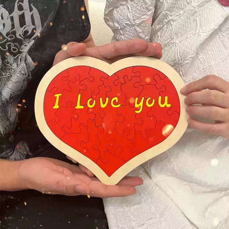 Heart Shape Puzzle|Say I Love You in 100 Languages