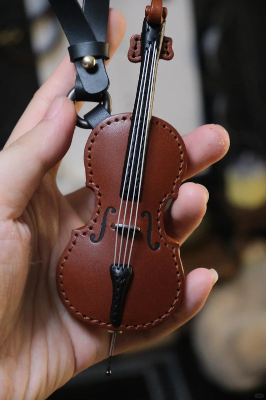 🔥Last Day 49% OFF - 🎁Crafted Leather Violin & Cello Keychain🎻
