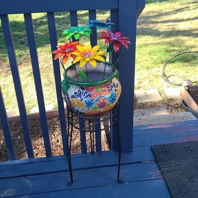 ✨This Week's Special Price $8.98💥Metal Flowers Garden Stakes
