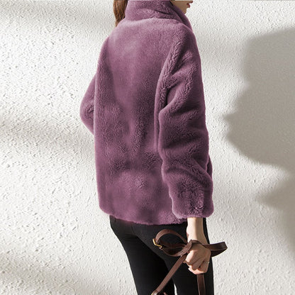 🔥LAST DAY 49% OFF - 💥Padded Coat Stand-collar Double-faced Fleece Jacket