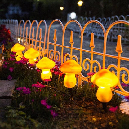 Outdoor Solar LED Resin Mushroom Light String(3PCS)