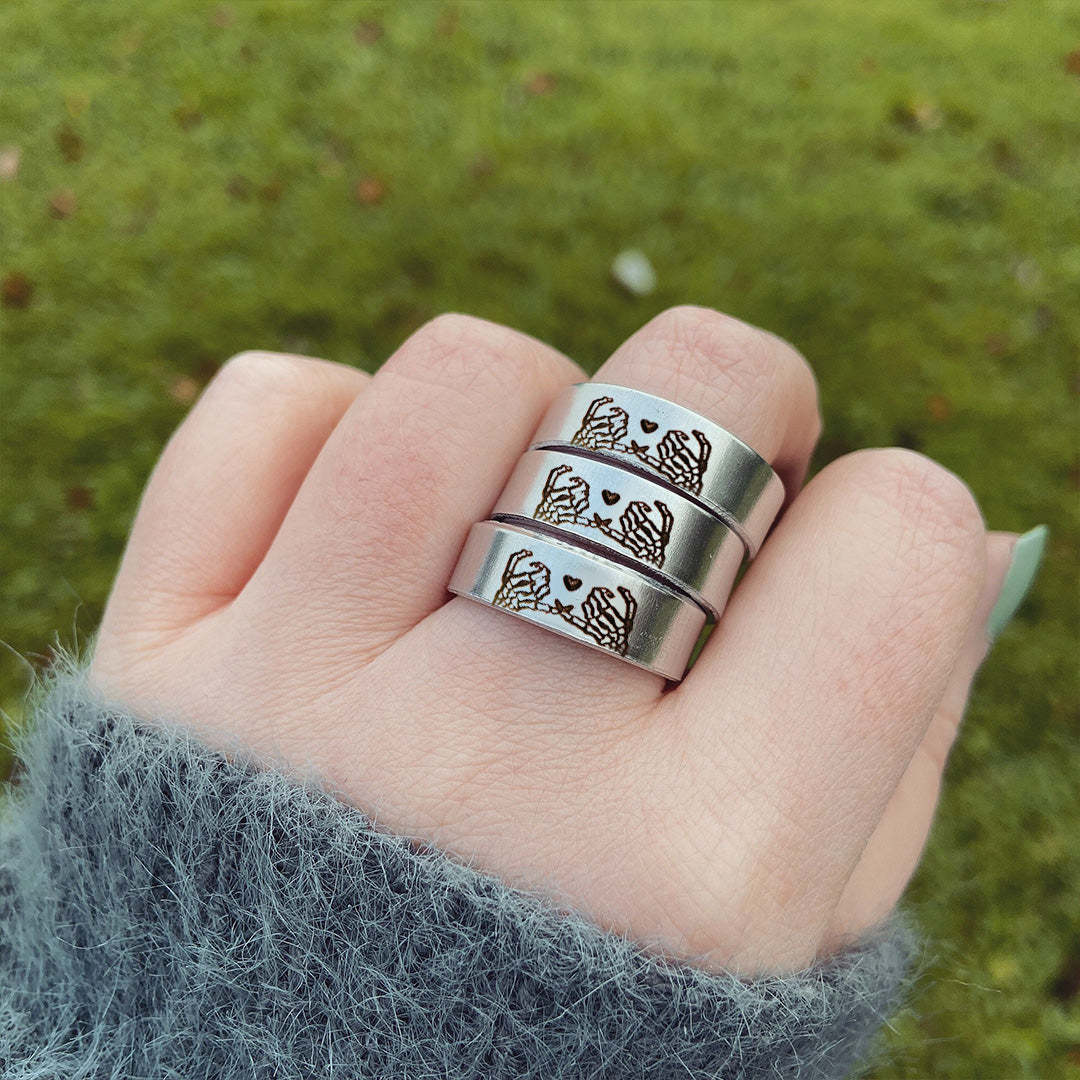 🎁FOR FRIEND - FRIENDS UNTIL DIE OPEN RING