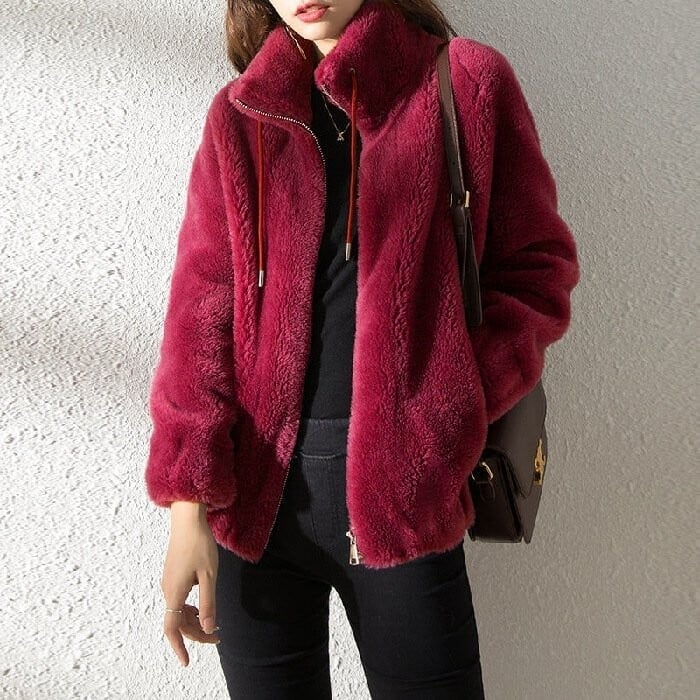 🔥LAST DAY 49% OFF - 💥Padded Coat Stand-collar Double-faced Fleece Jacket