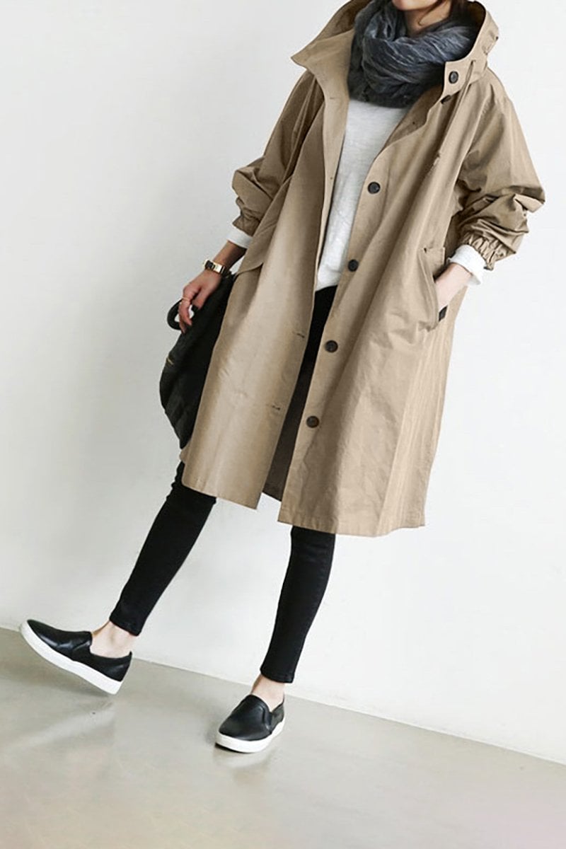🔥Last Day 49% OFF - Waterproof Hooded Trench Coat