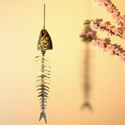Metal Fish Bone Wind Chimes