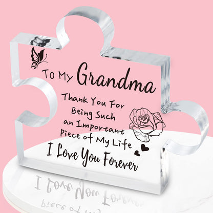 LAST DAY 49% OFF⇝💓'To my sister, thank you for being such an important piece of my life' Puzzle Block