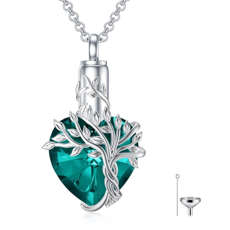🔥Last Day 49% OFF - 🎁925 Sterling Silver  Heart Urn Necklace