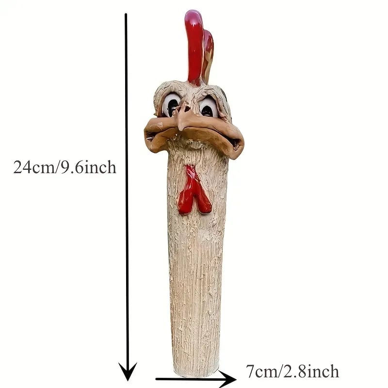 😂Funny Garden Hidden Chicken Statue Decoration🐓