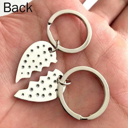 "I Love You More/Most The End I Win"💞Heart Keychain💞-- A personalised gift for him/her