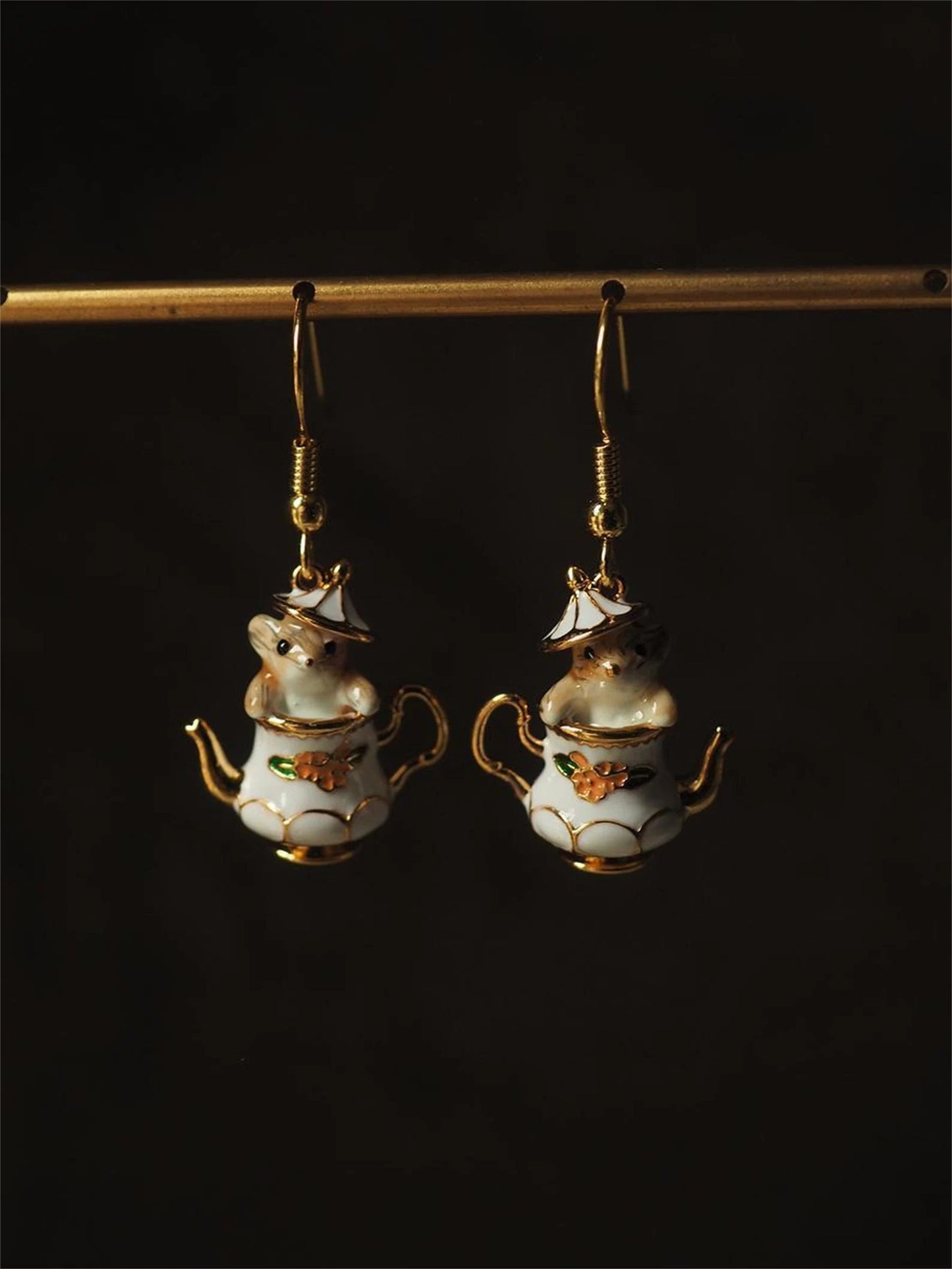 🔥Last Day 49% OFF 🎁 -Mouse In My Teapot Earrings Set