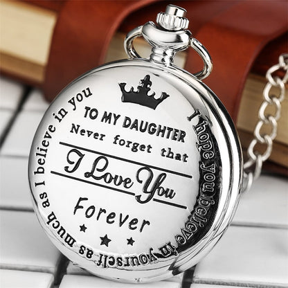 🔥LAST DAY 49% OFF - "TO MY SON/ DAUGHTER/ DAD" Quartz Pocket Chain Watch