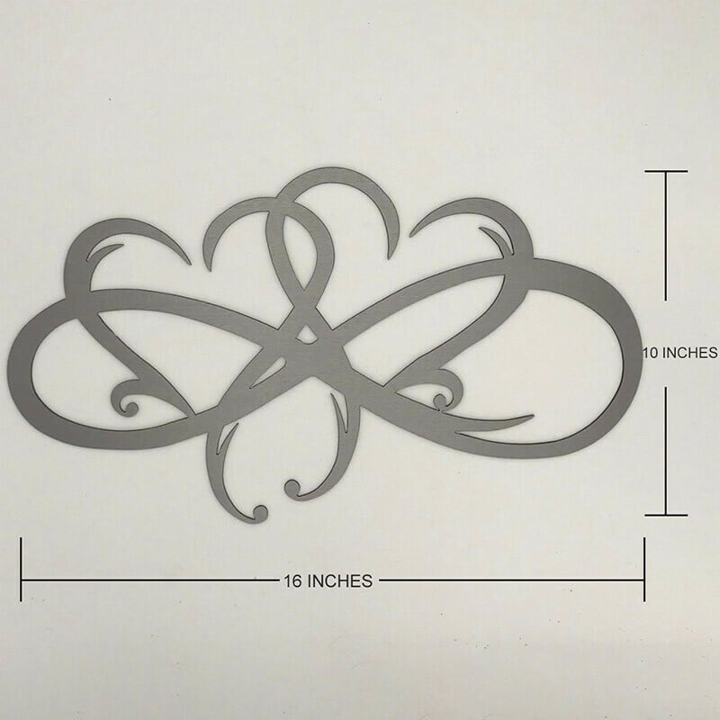 🔥Last Day Promotion 49% OFF - 💞Infinity heart-Steel wall decor Metal Wall art