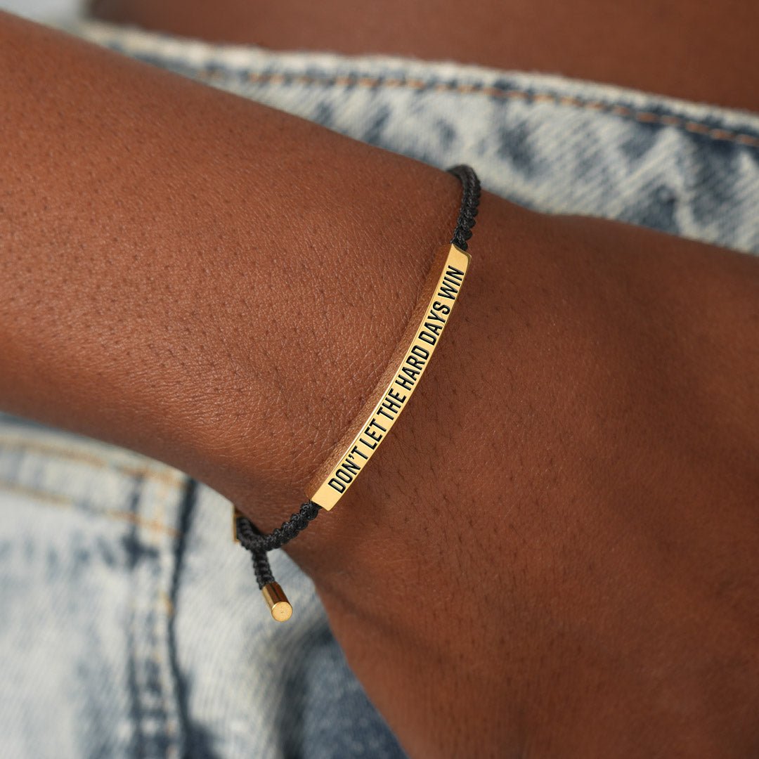🔥LAST DAY 49% OFF - Don't Let The Hard Days Win Tube Bracelet