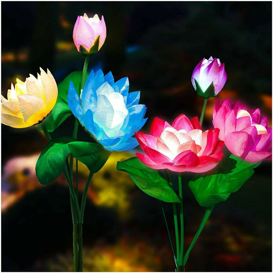 Solar Lotus Flower Garden Lights(SET OF TWO)