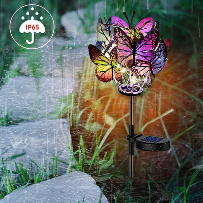 🔥Last Day 49% OFF - Solar Butterfly Stake Lights 🦋