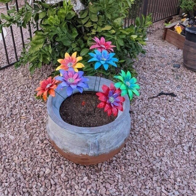 ✨This Week's Special Price $8.98💥Metal Flowers Garden Stakes