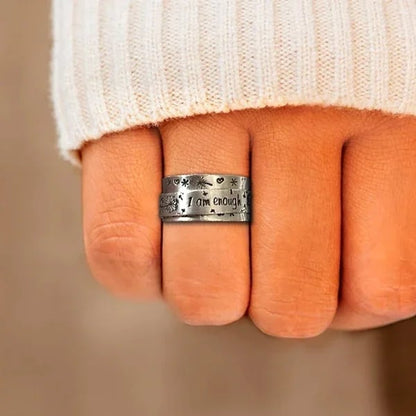 🔥49% OFF⏰ Silver Dandelion Spinner Ring✨ - ''I'm enough exactly as I am''🥰
