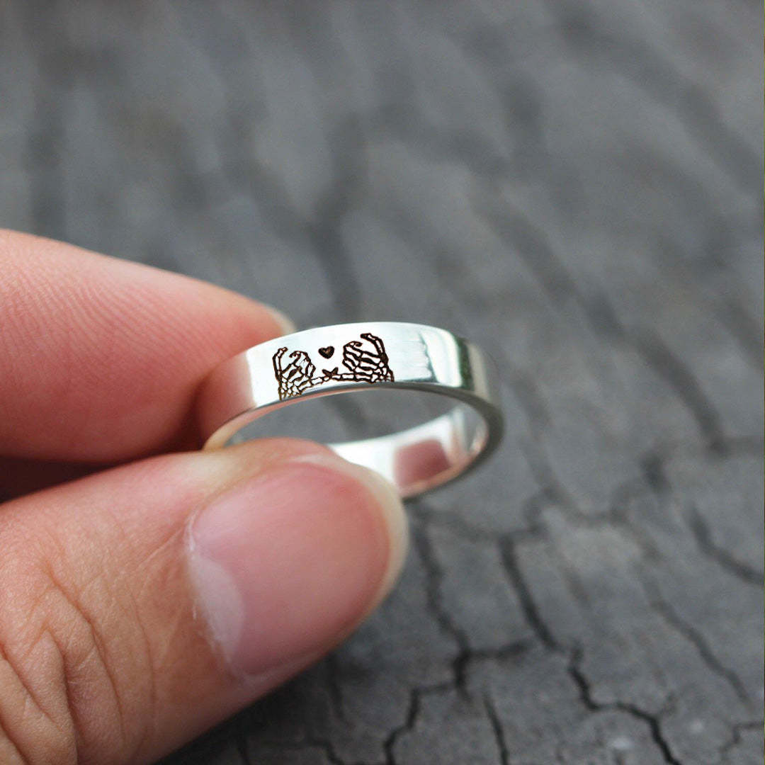 🎁FOR FRIEND - FRIENDS UNTIL DIE OPEN RING