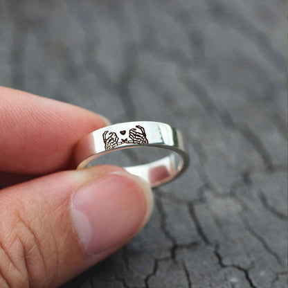 🎁FOR FRIEND - FRIENDS UNTIL DIE OPEN RING