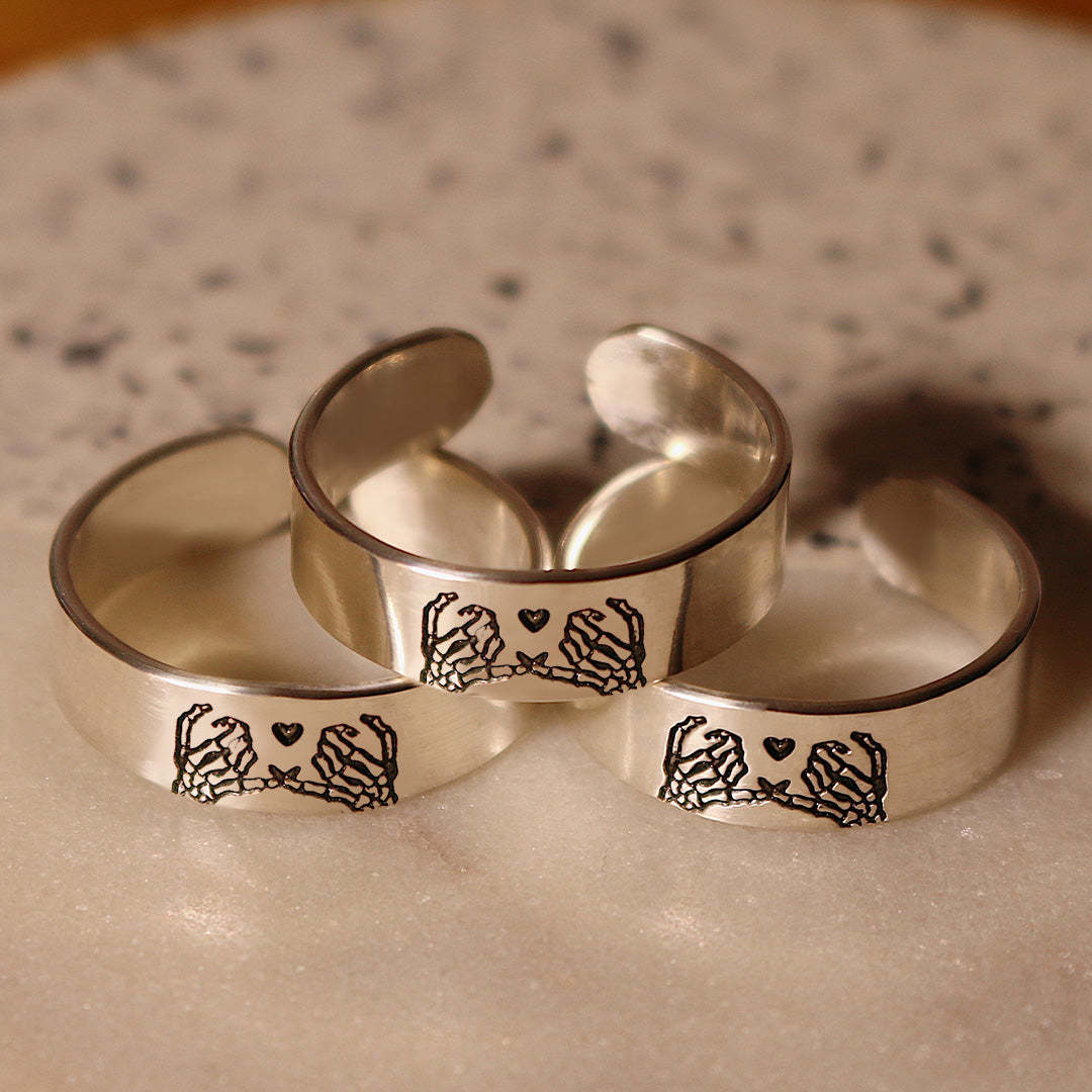 🎁FOR FRIEND - FRIENDS UNTIL DIE OPEN RING