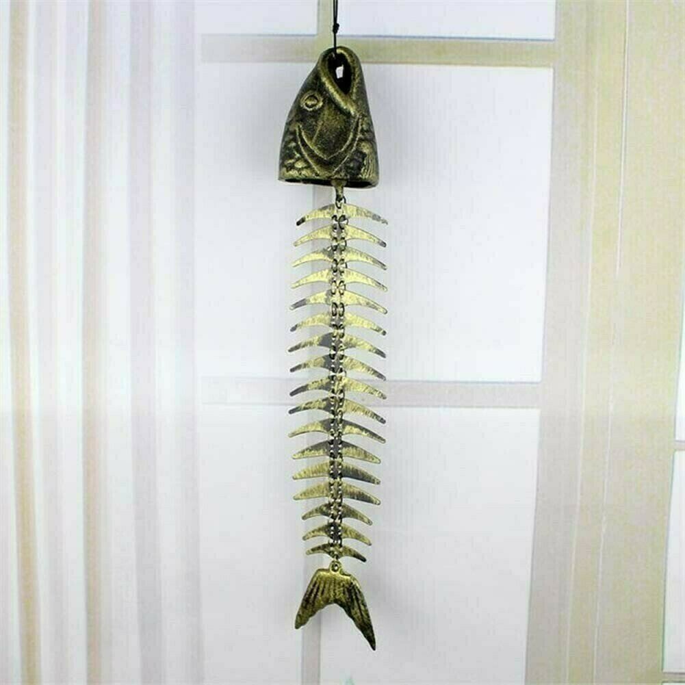 Metal Fish Bone Wind Chimes