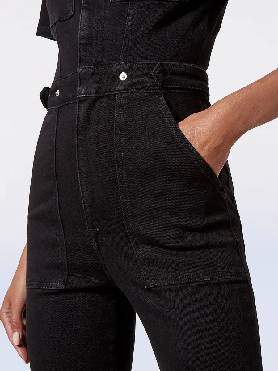 🔥Last Day Promotion 49% OFF-Skinny Bootcut Denim Jumpsuit