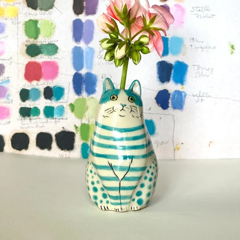 🔥Hot Sale 48% OFF-Polka Dot Cat Vase