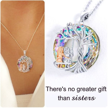 Last Day 49% OFF--🎁S925 Sterling Silver Tree of Life Sisters Necklace