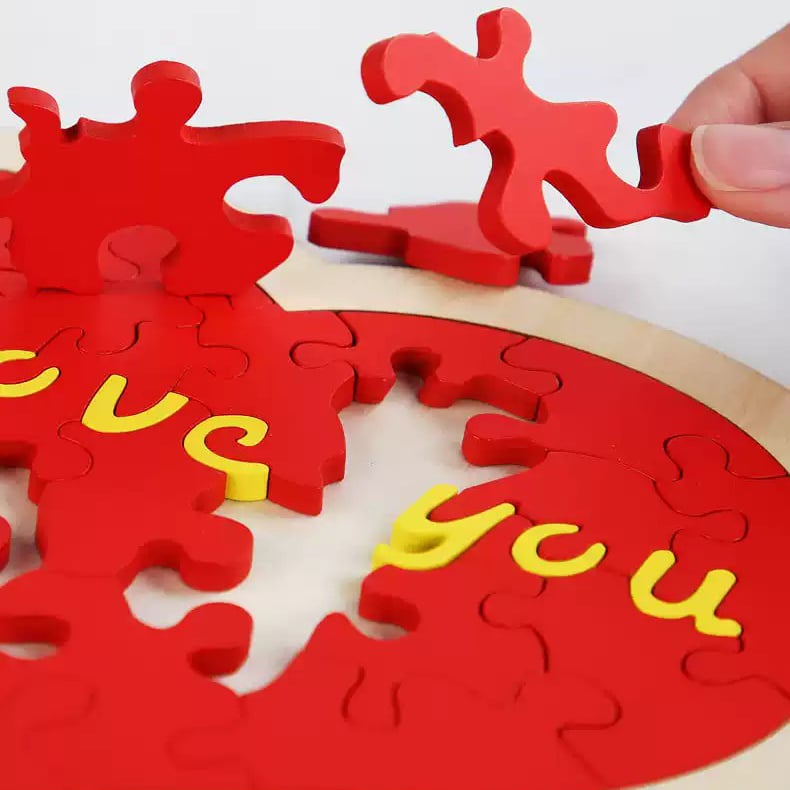 Heart Shape Puzzle|Say I Love You in 100 Languages