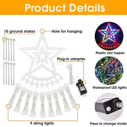 ✨Last Day Promotion 49% OFF - ⭐Outdoor Waterfall Star String Light