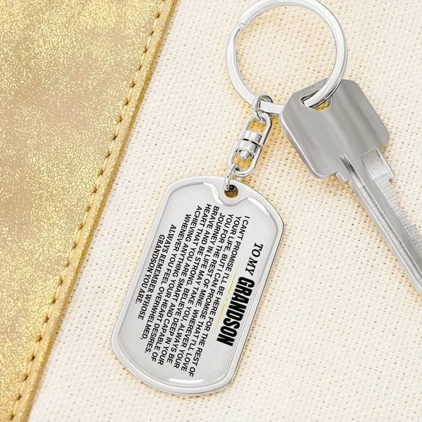 🔥🎁Last Day 49% - To My Grandchildren - Remember Whose Grandchildren You Are - Unique Keychain