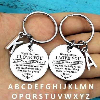 LAST DAY 49% OFF⇝💓 ( Best Father Mother Gift ) When I tell you I LOVE YOU Keychain