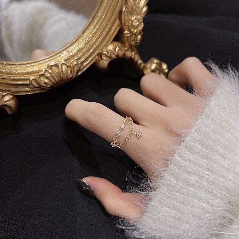 (🎅Early Valentine Sale - Save 49.99% OFF🎁)'Winter Star' Crystal Ring