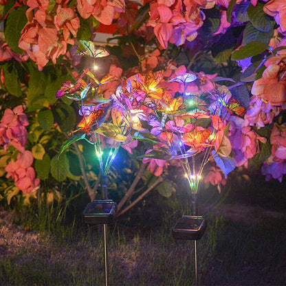 Solar Garden Butterfly Waterproof Lamp