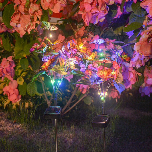 Solar Garden Butterfly Waterproof Lamp