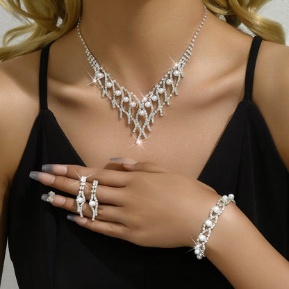 Water Drop jewelry three-piece set