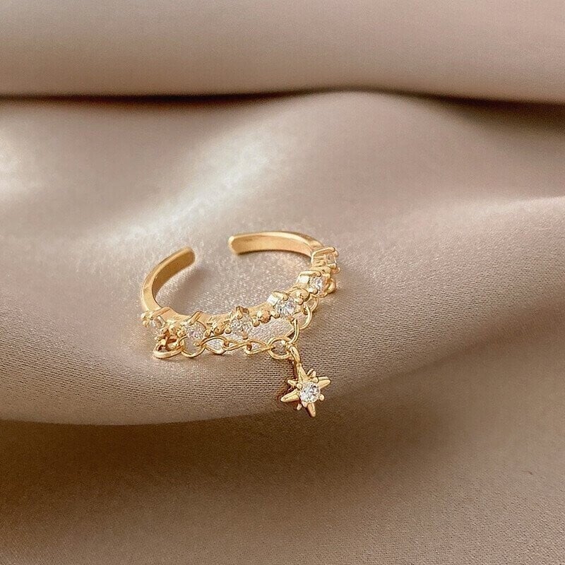 (🎅Early Valentine Sale - Save 49.99% OFF🎁)'Winter Star' Crystal Ring