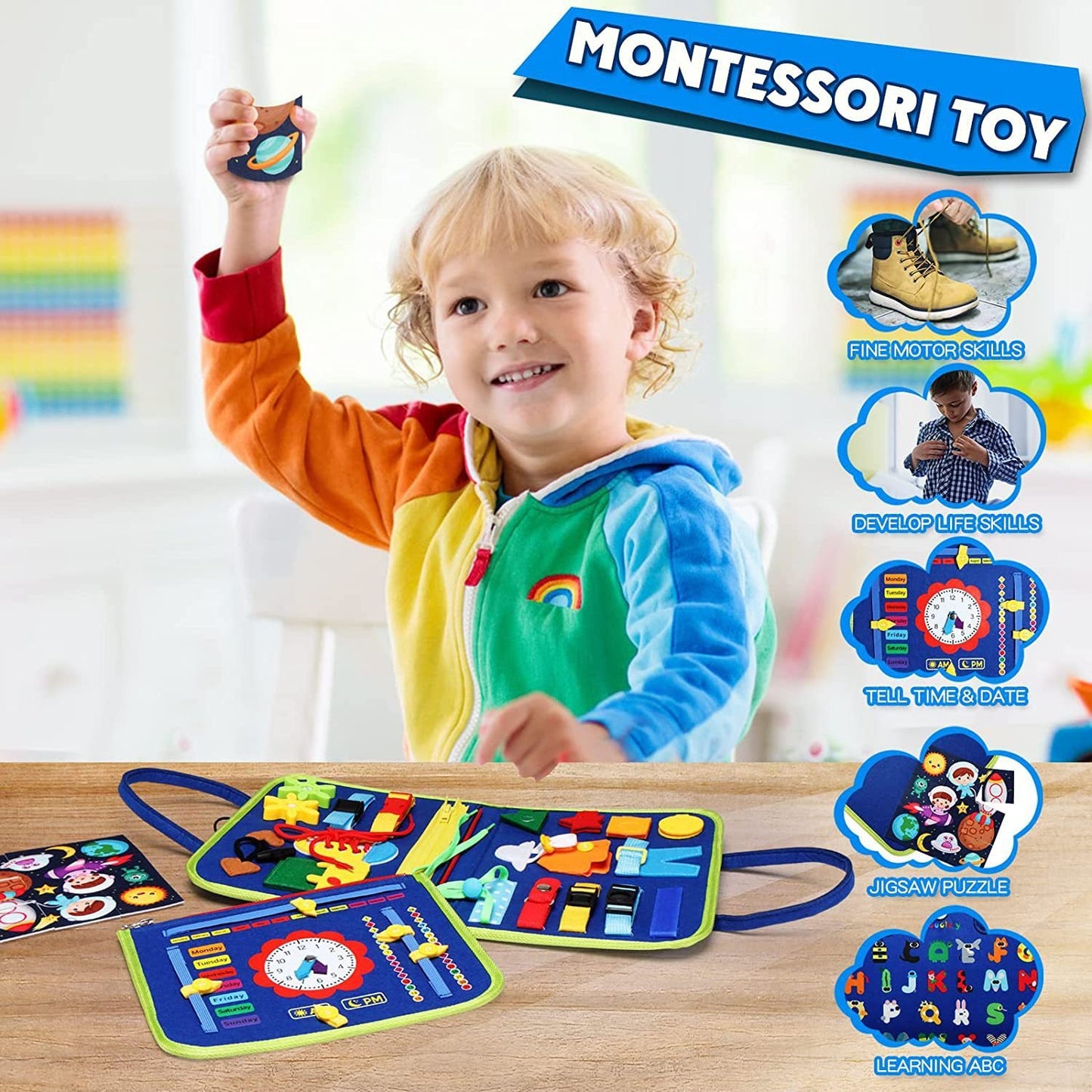 🔥LAST DAY 49% OFF -🔥Felt Learning Board Busy Board