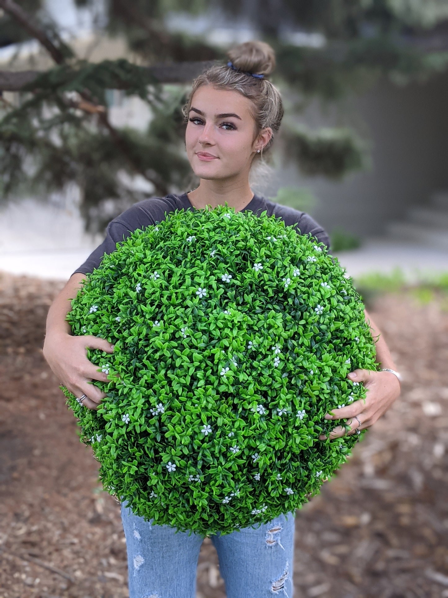 ✨This Week's Special Price $15.99🌳UV Resistant Lifelike Artificial Plant Topiary Ball