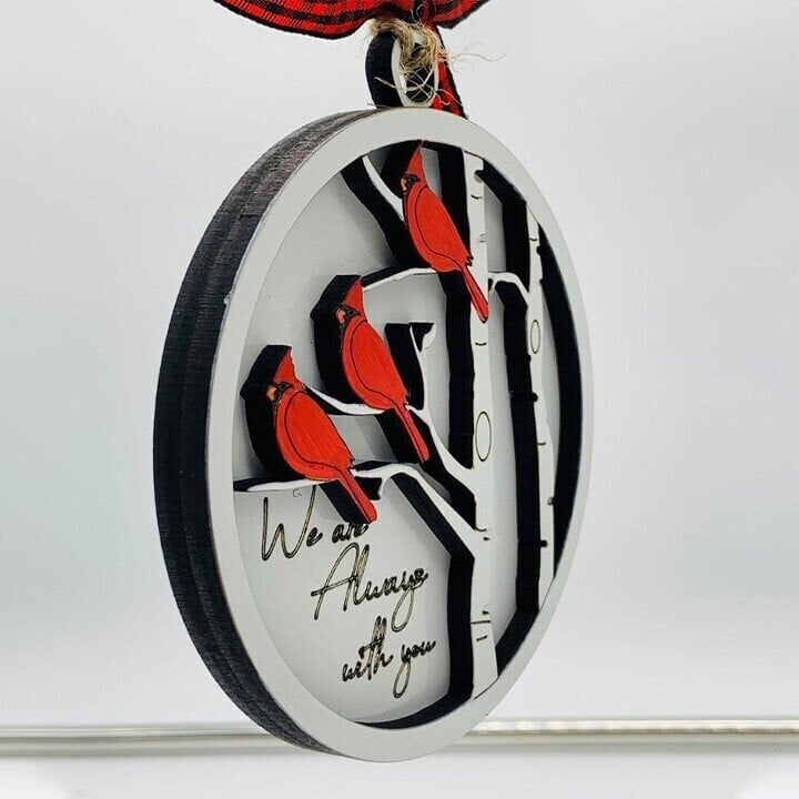 🎁Last Day 49% OFF⇝💓"We Are Always With You"- Handmade Memorial Ornament With Cardinals