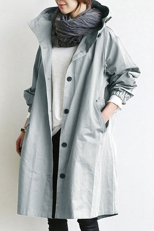 🔥Last Day 49% OFF - Waterproof Hooded Trench Coat