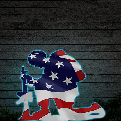 🔥Last Day 49% OFF - Memorial metal plaque for soldiers - American flag