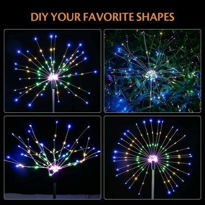 🔥LAST DAY 49% OFF - 🎁Waterproof Solar Garden Fireworks Lamp