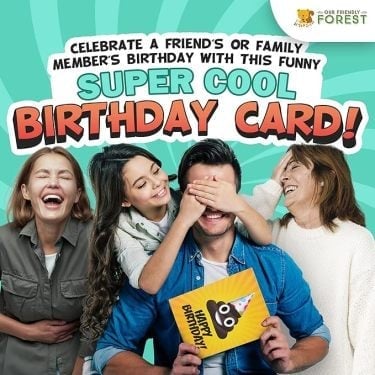 🔥LAST DAY 49% -Plays & Sings Poo Plush Happy Birthday Card