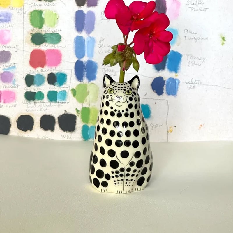 🔥Hot Sale 48% OFF-Polka Dot Cat Vase