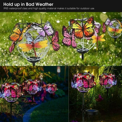 🔥Last Day Promotion 50% OFF🔥 - Solar Stake Lights Butterflies Decor Lights ( BUY 1 GET 1 )