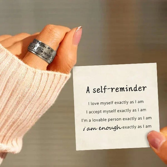🔥49% OFF⏰ Silver Dandelion Spinner Ring✨ - ''I'm enough exactly as I am''🥰