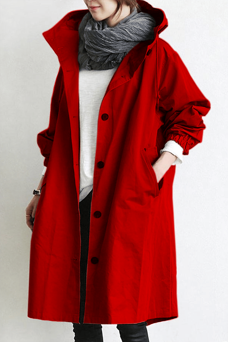 🔥Last Day 49% OFF - Waterproof Hooded Trench Coat