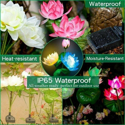 Solar Lotus Flower Garden Lights(SET OF TWO)